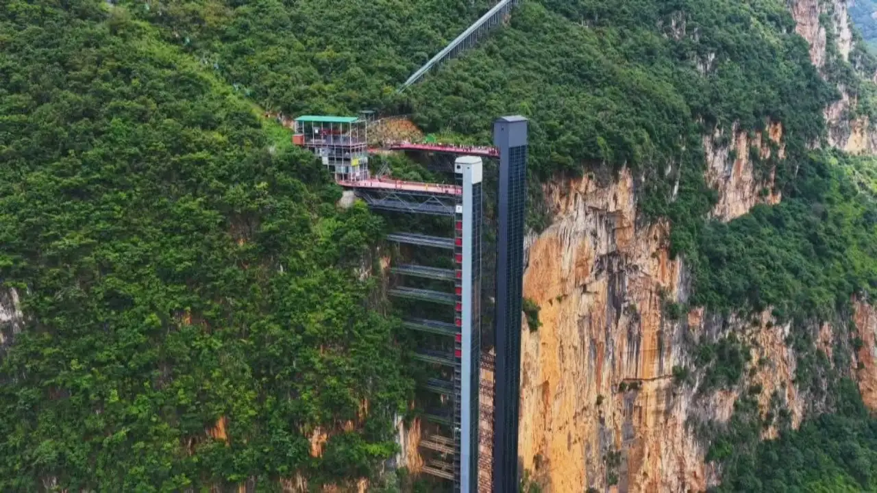 China village cuts children’s 3-hour cliff trek to school to just 30 minutes
