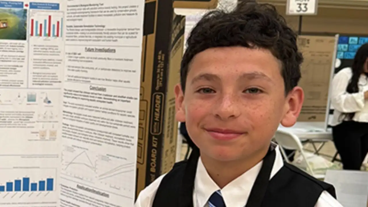 Meet Nathan Montelongo, seventh-grader who used shellfish waste to clean water