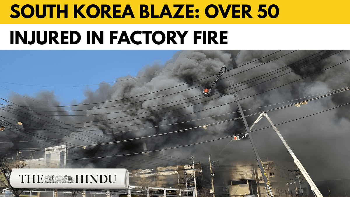 Massive fire at South Korea auto parts factory in Daejeon leaves 50 injured
