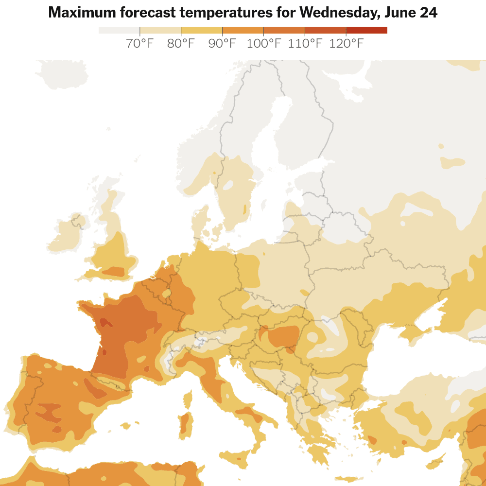Europe Heat Wave Latest News: After France’s Hottest Day Ever, U.K. Approaches June Record