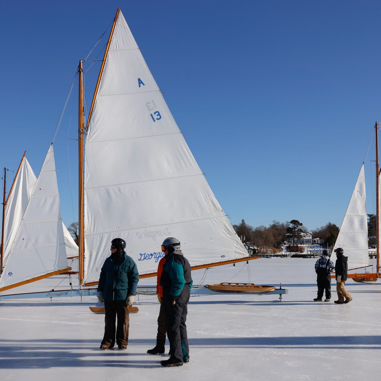 When It’s Finally Cold Enough to Race Ice Yachts