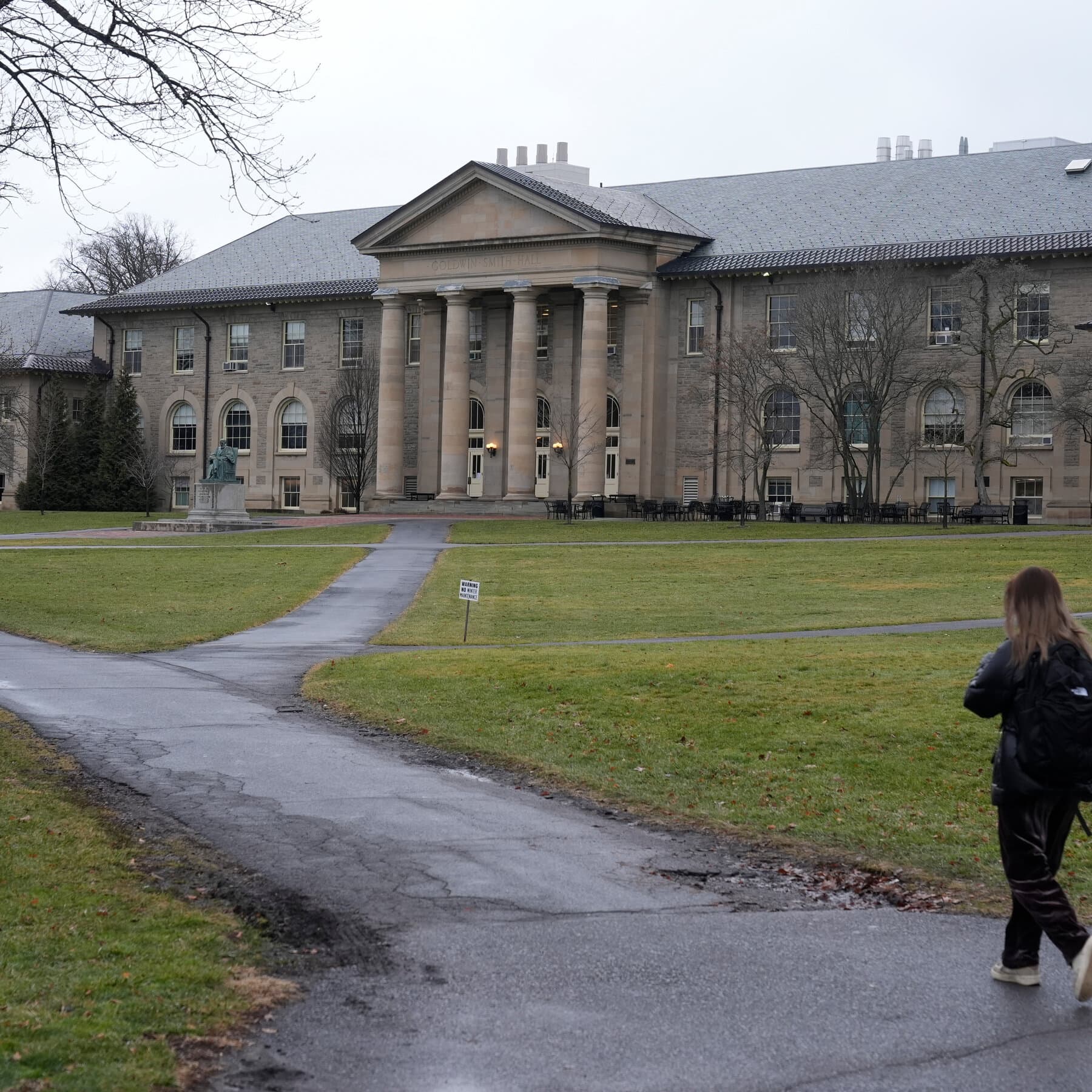 Cornell Criticizes Students After Its President Bumps Them With His Car