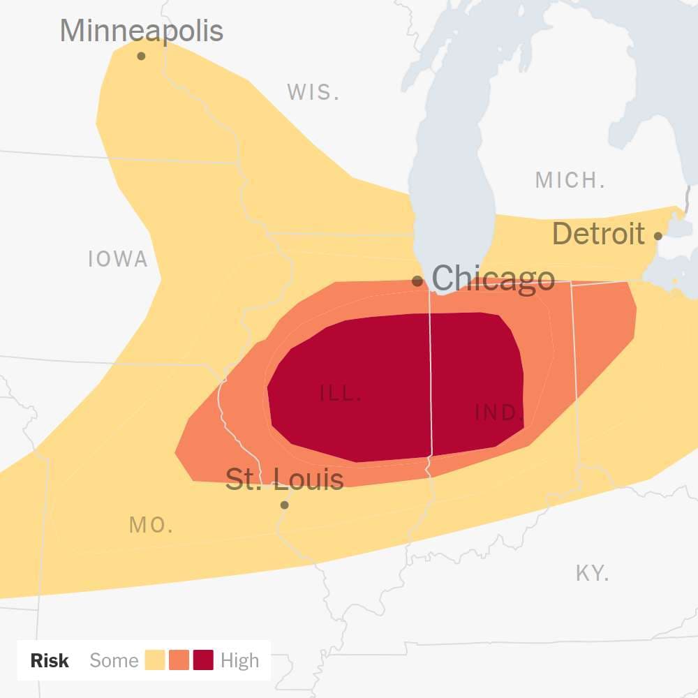 Intense Tornadoes Possible Across the Midwest on Wednesday