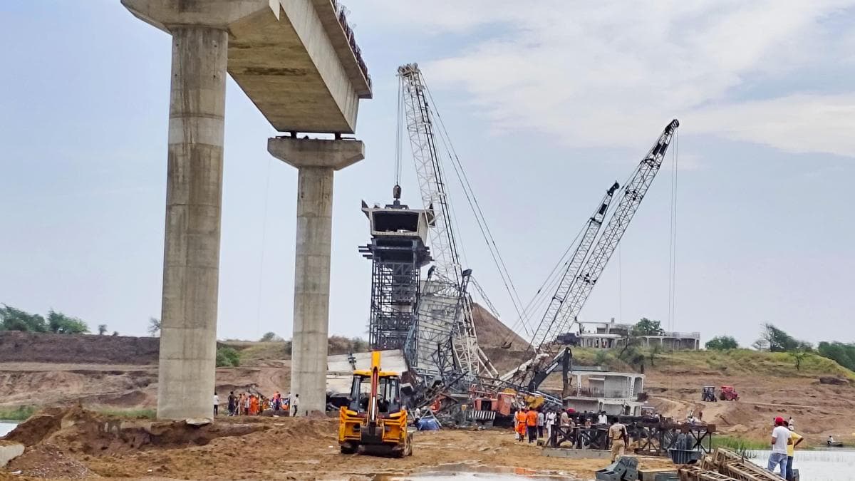 Part of under-construction bridge collapses in Uttar Pradesh during storm; six killed, 2 feared trapped