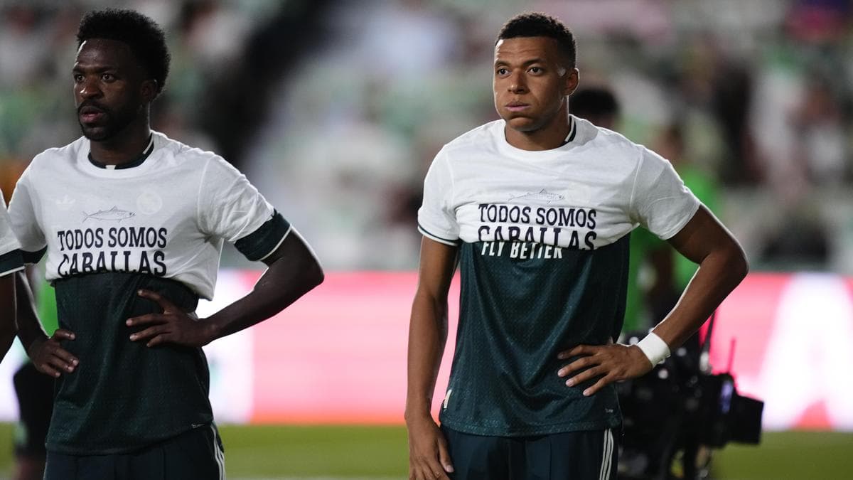 Mbappé and Vinícius caught in Spain's migration debate after obscuring message on Ceuta shirts