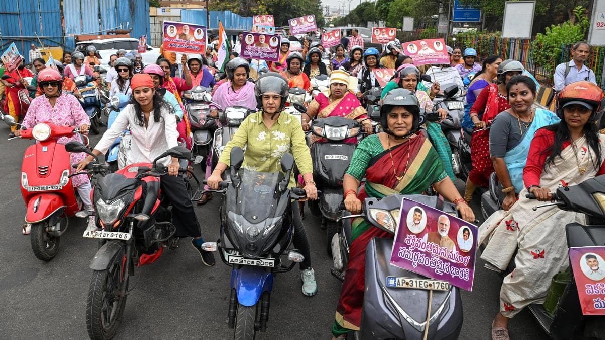 Women bat for 33% reservation Bill, take out bike rally in Visakhapatnam