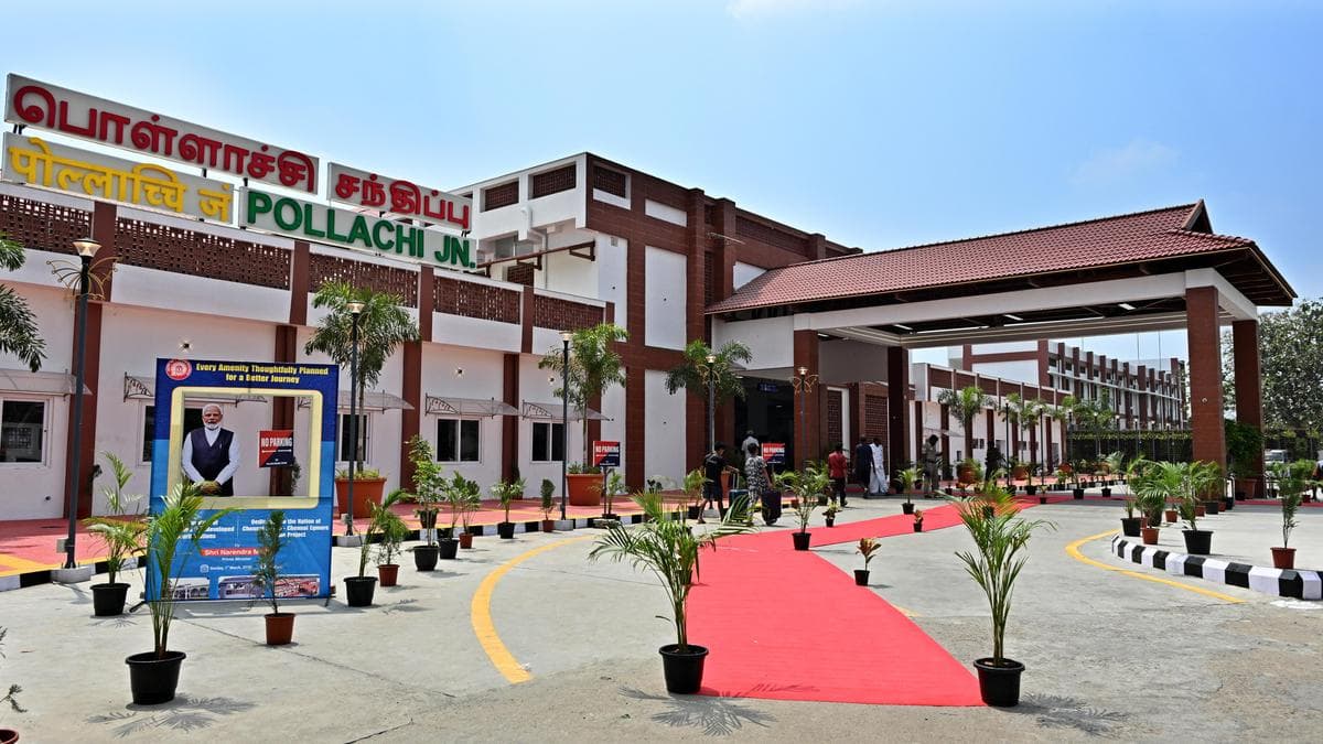 PM inaugurates ₹13.93 crore redeveloped Pollachi Junction