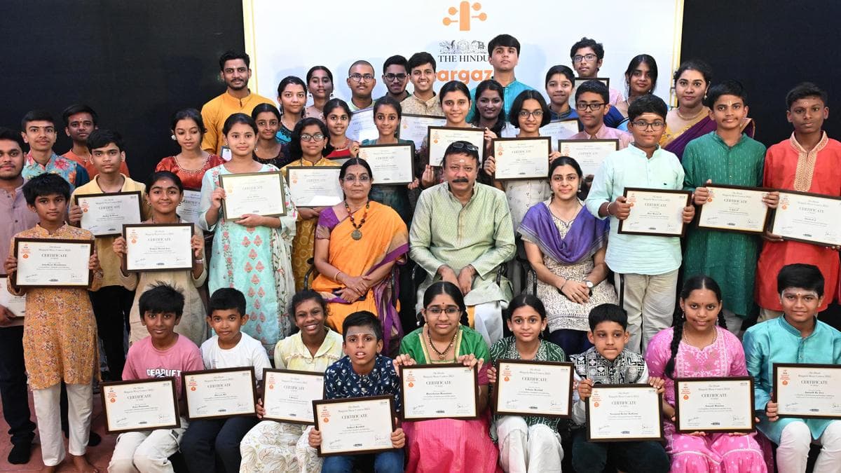 The Hindu Margazhi Music Contest winners felicitated at event