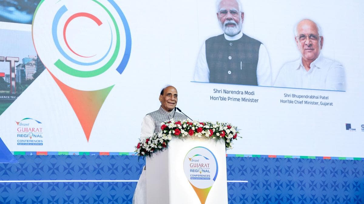 Gujarat can anchor drive for self-reliance in defence, says Rajnath Singh