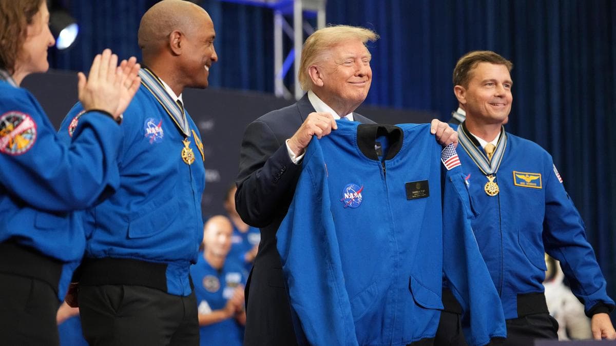 Artemis II astronauts receive nation's highest space honour for their successful moonshot