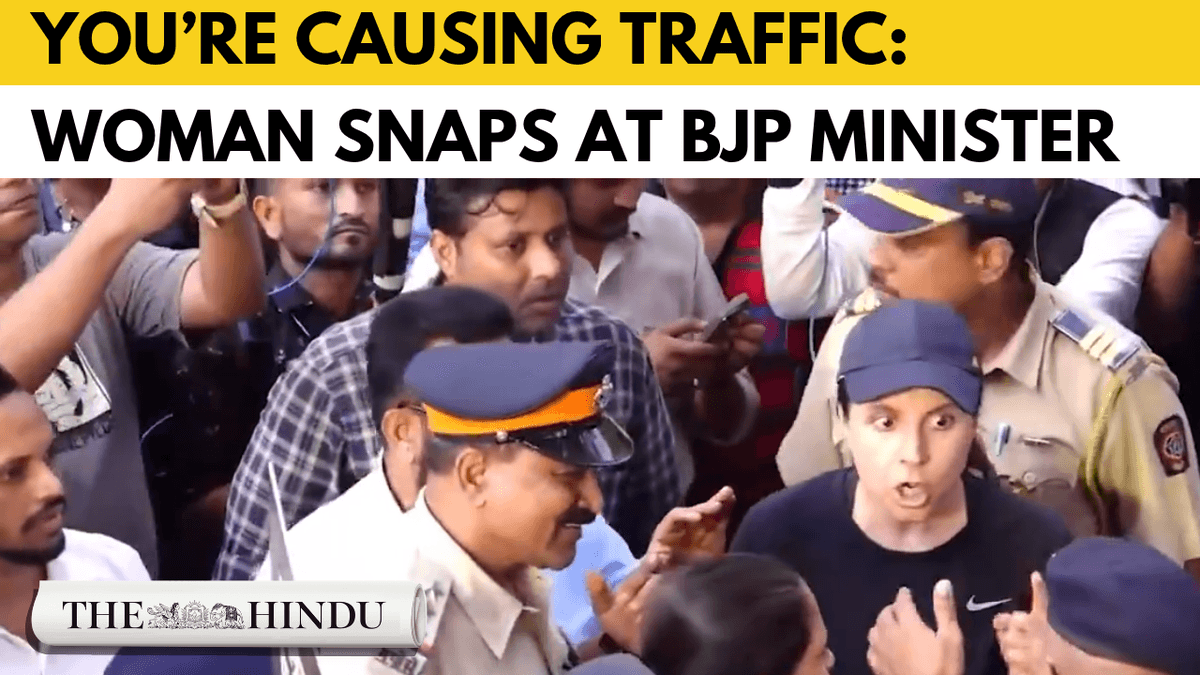 Mumbai gridlock: Woman confronts Minister Girish Mahajan during BJP rally