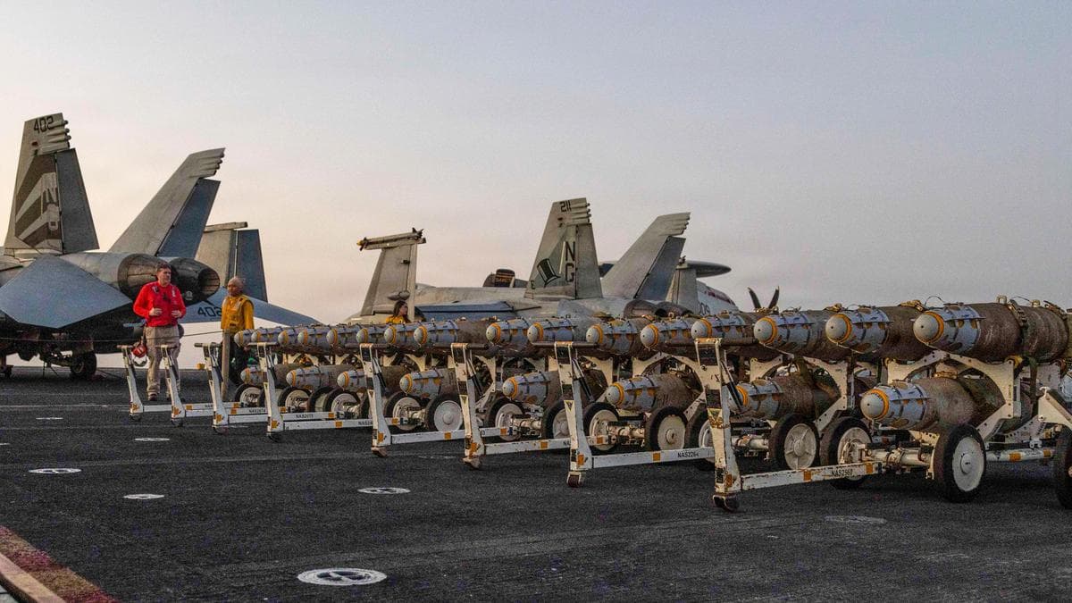 U.S. is sinking Iran's Navy, Trump says