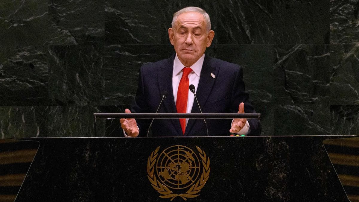 Netanyahu, at UN, calls accusations of genocide in Gaza ‘the biggest lie of the century’
