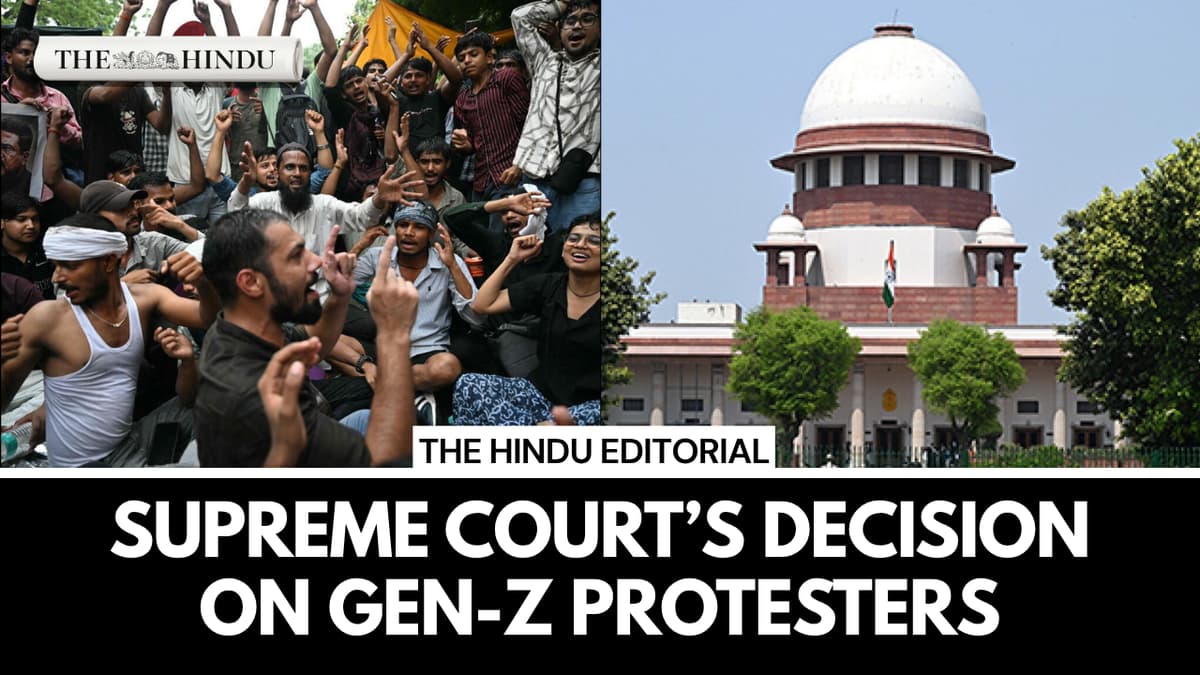 Welcome move: On the Supreme Court and Gen Z protesters