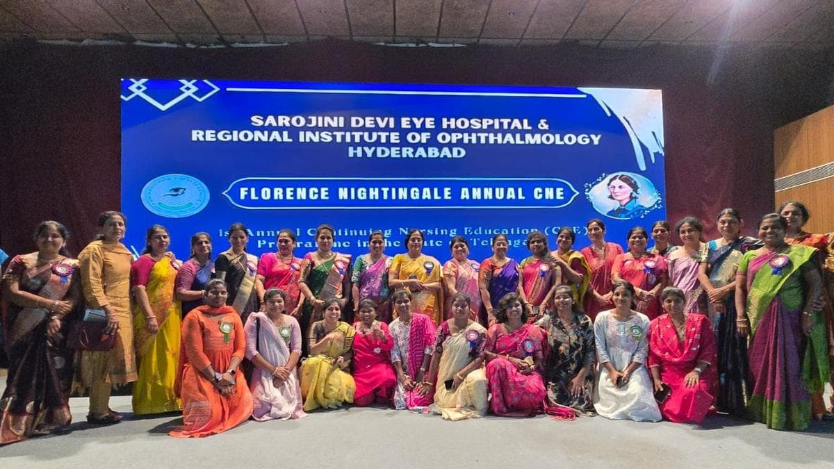200 nursing officers attend Florence Nightingale CNE programme at Sarojini Devi Eye Hospital