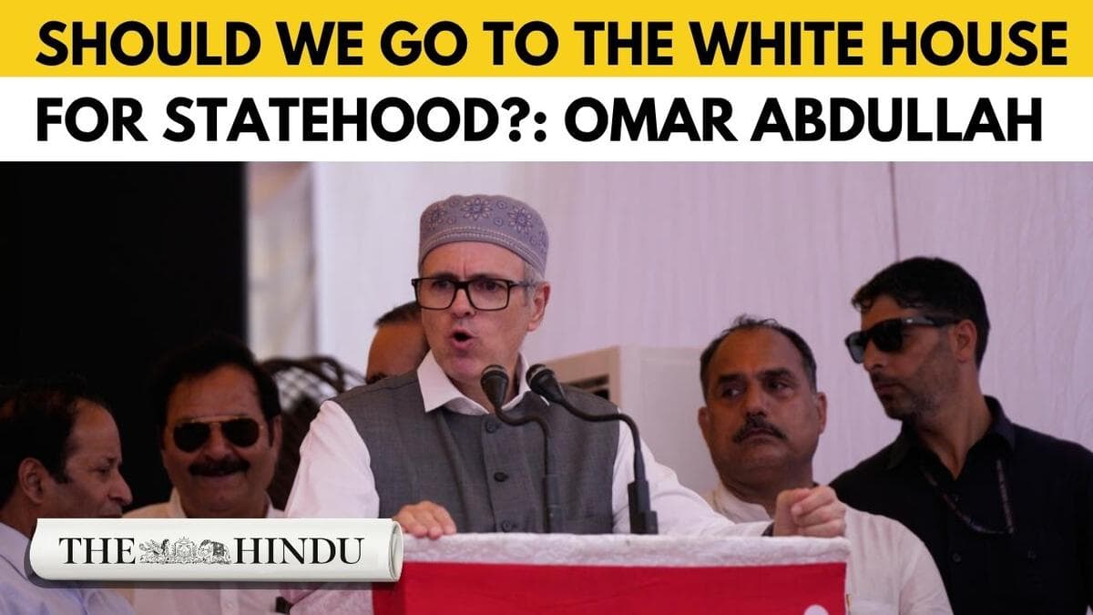 Watch: J&K CM Omar Abdullah asks Centre to act on Statehood commitment