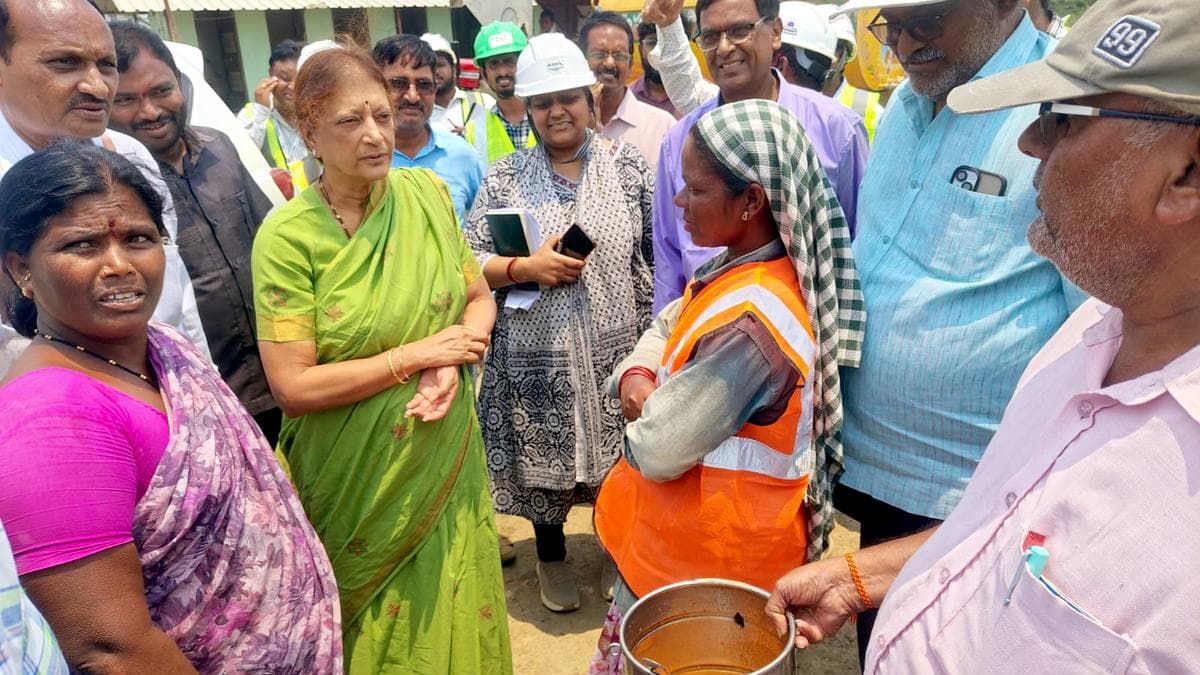 Lakshmi Parthasarathy orders power, water at Amaravati workers’ camp after inspection