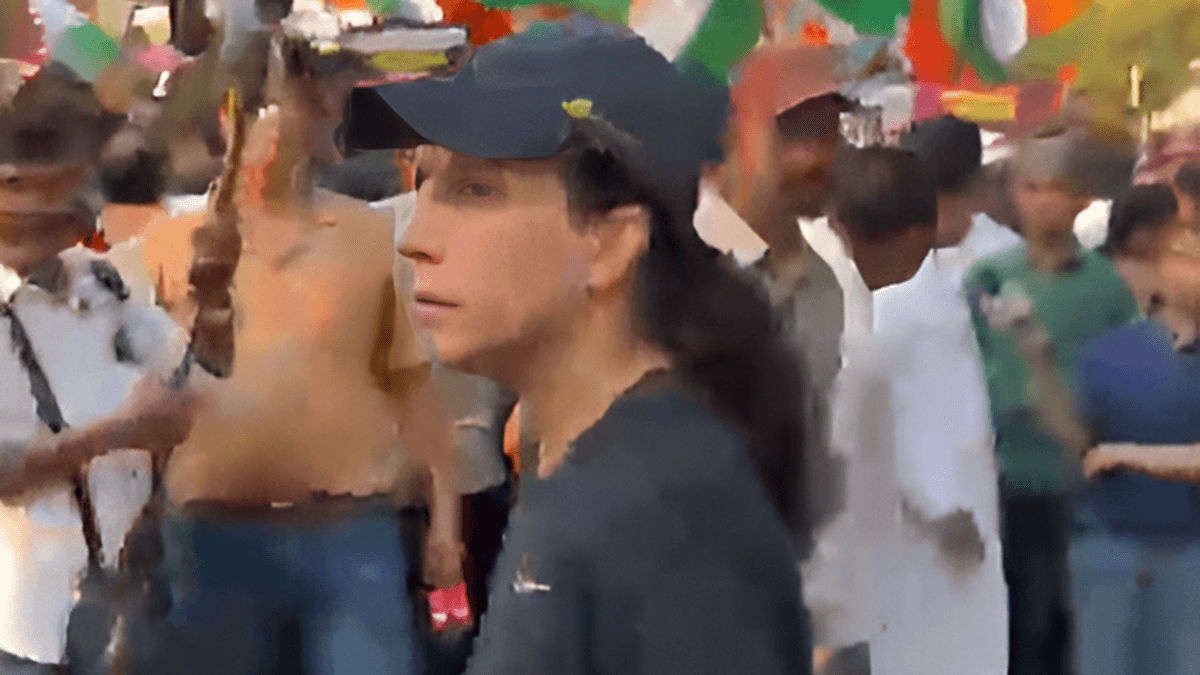 Woman screaming, man crying