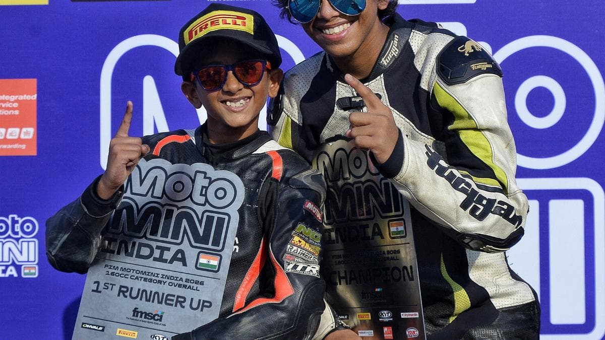 Prem Khandle emerges as overall winner in FIM Moto Mini India Series