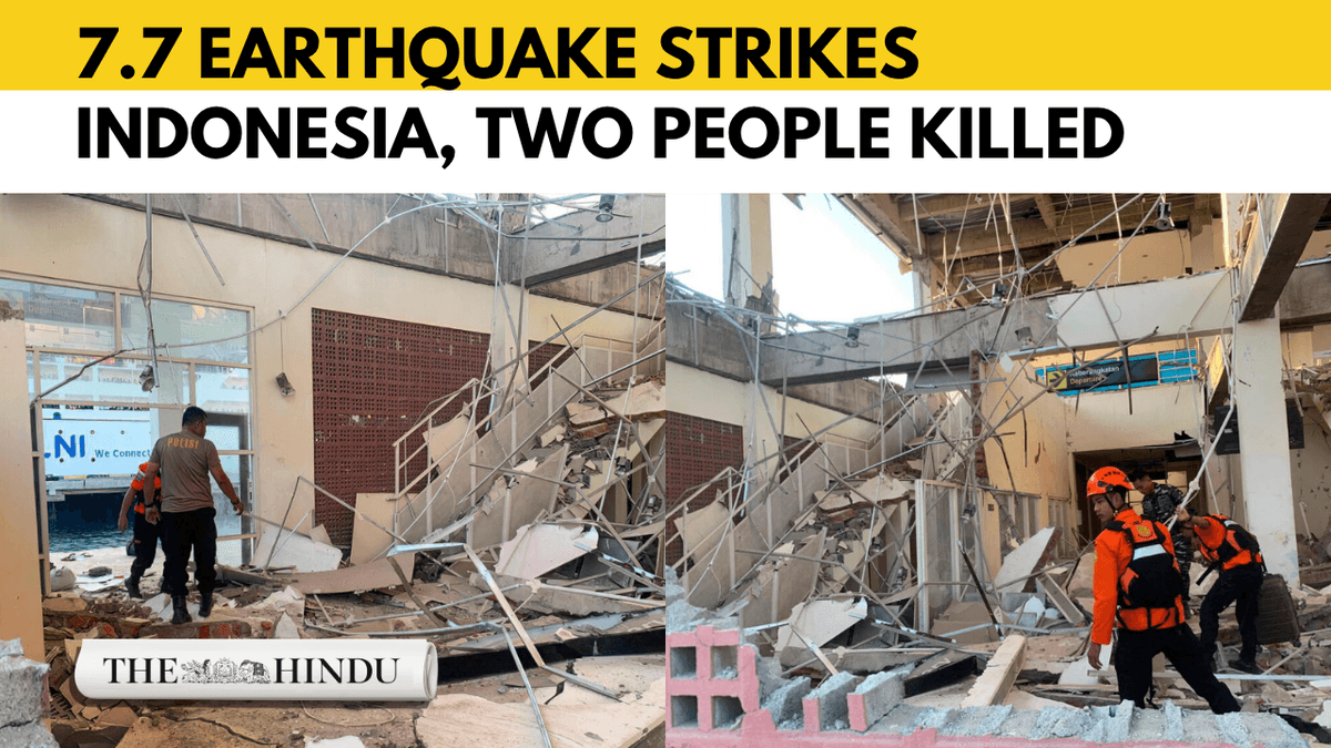 Indonesia hit by 7.7 magnitude quake, tsunami waves recorded